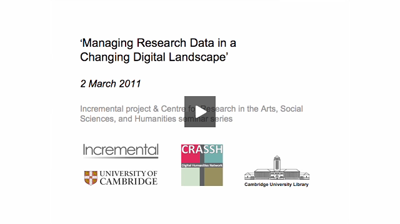 Stephen Gray: Managing Multimedia Research Data's image