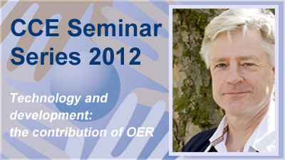 CCE Seminar: Technology and development: the contribution of OER's image