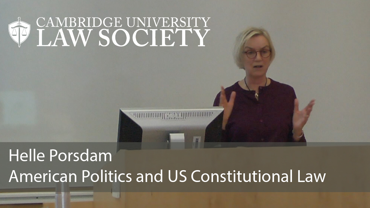 'American Politics and US Constitutional Law' - Helle Porsdam: CULS Lecture (audio)'s image