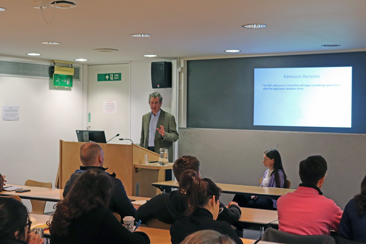 Postgraduate Open Day MCL Presentation: Professor Brian Cheffins's image