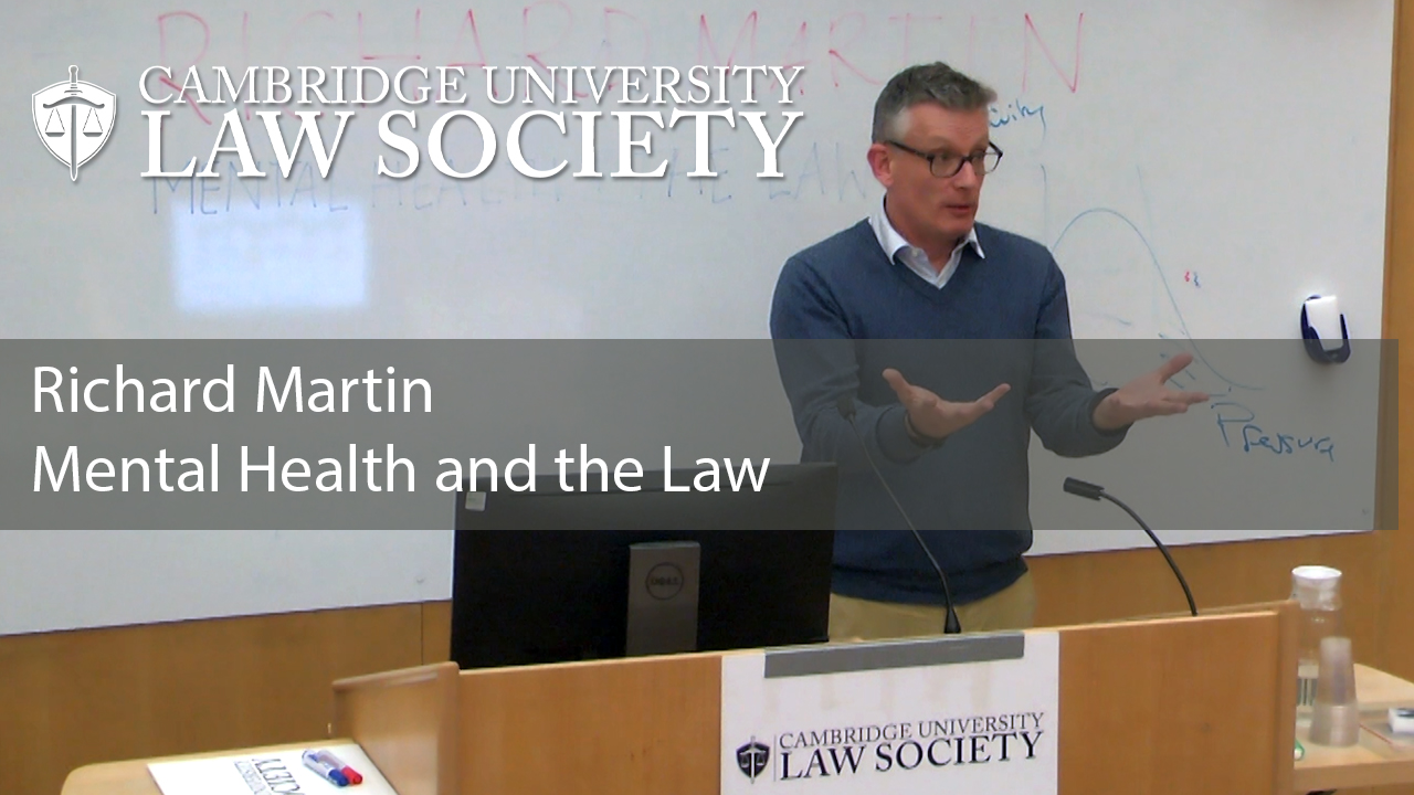 'Mental Health and the Law' - Richard Martin: CULS Lecture's image