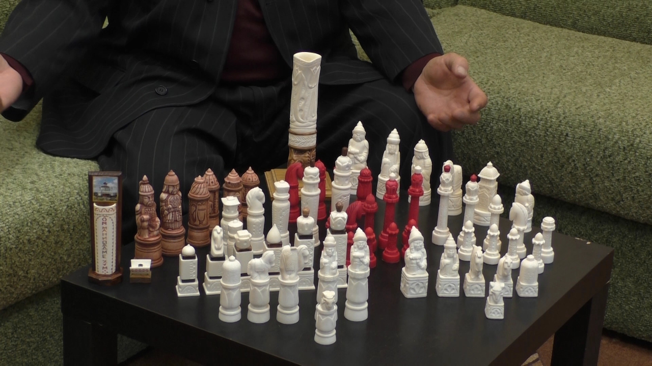 Viktor Dordzhiev, Bone Carving: Chess's image