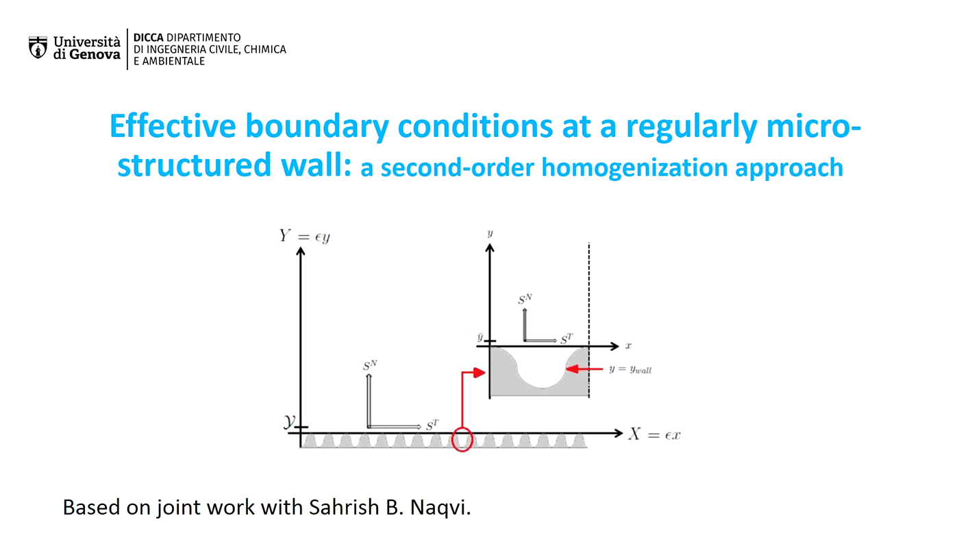 'Effective boundary conditions at a regularly microstructured wall' by Alessandro Bottaro (Università di Genova)'s image