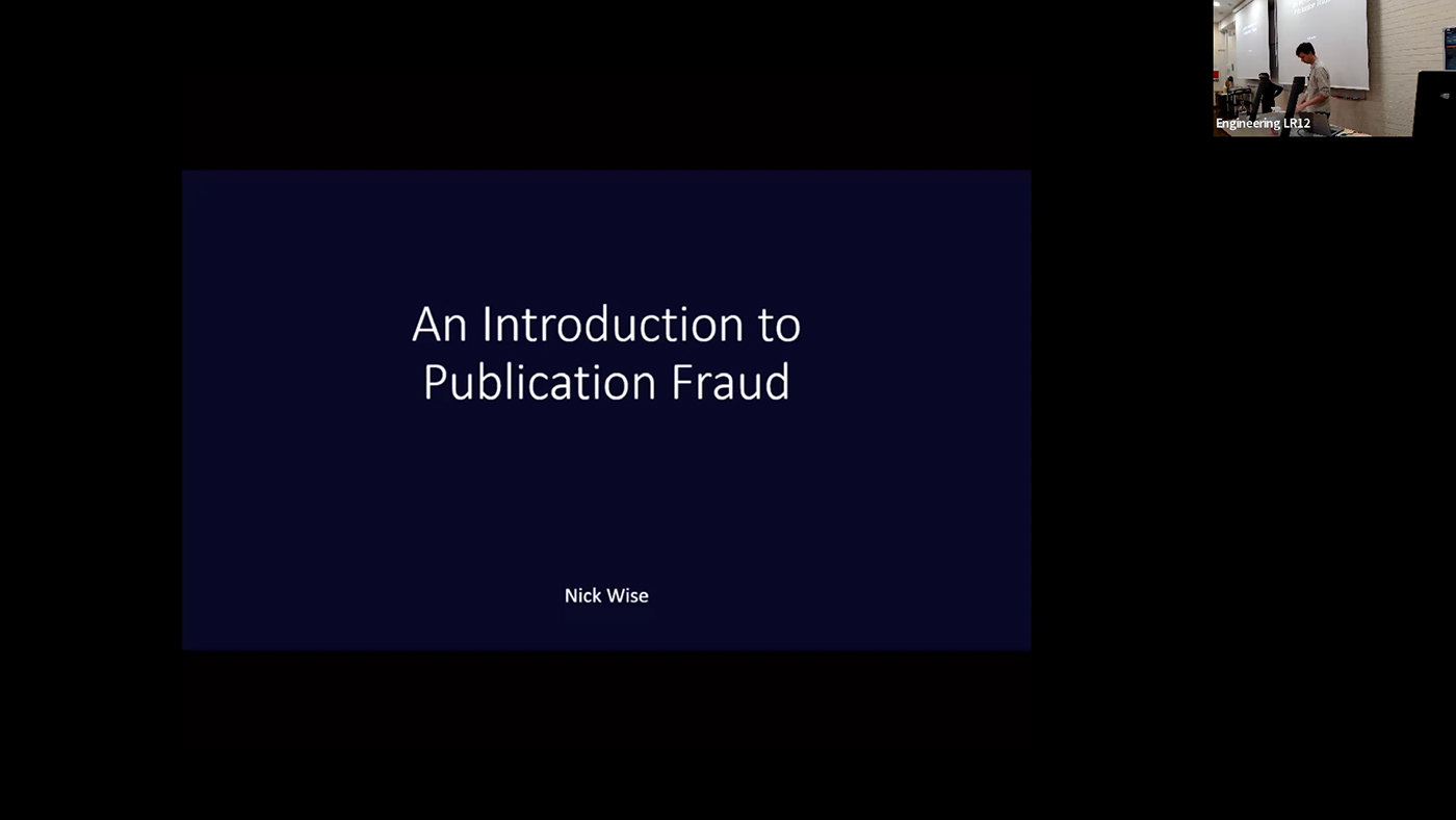 'An Introduction to Publication Fraud' by Nick Wise (Cambridge)'s image